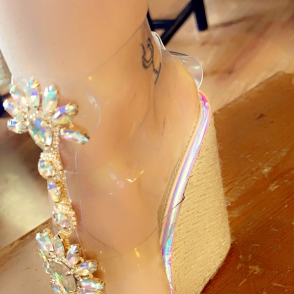 Fashionable Rhinestone Wedges